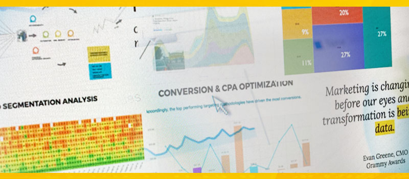 promotional image for data analytics with data visualizations